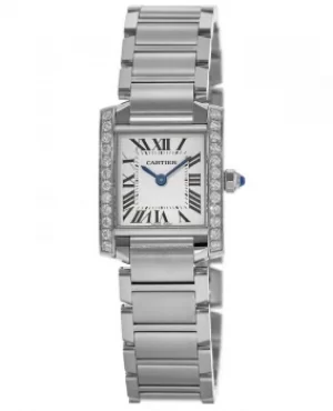 Image of Cartier Tank Francaise Silver Dial Womens Watch W4TA0008 W4TA0008
