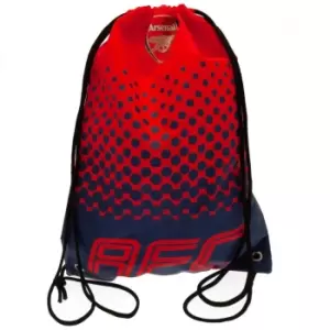 Image of Arsenal FC Drawstring Bag (One Size) (Red/Navy)