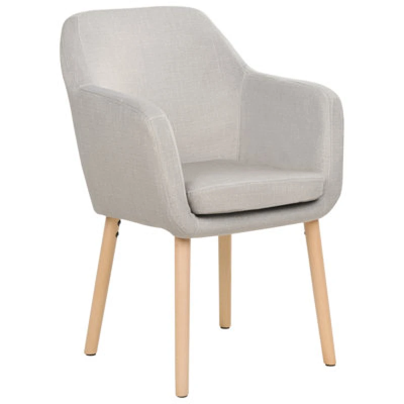 Image of Beliani Dining Chair Yorkville Ii Velvet Taupe