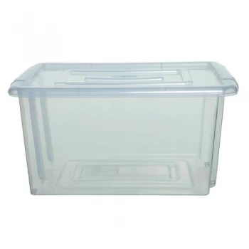 Image of Stack And Store 52 Litres Large Natural Storage Box S01L8010