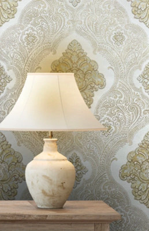 Image of Rasch Ravella Damask Gold Wallpaper