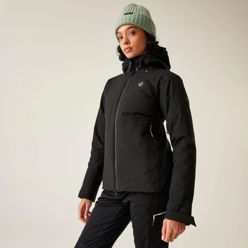 Image of Dare 2b Womens Torrek Blaze Waterproof Insulated Jacket Black female 12