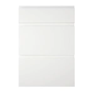 Image of Cooke Lewis Appleby High Gloss White Drawer front W500mm Set of 3