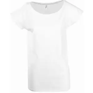 Image of SOLS Womens/Ladies Marylin Long Length T-Shirt (XL) (White)