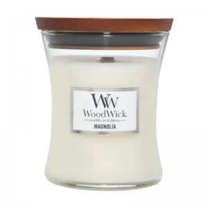 Image of WoodWick Magnolia Medium Jar Candle 275g