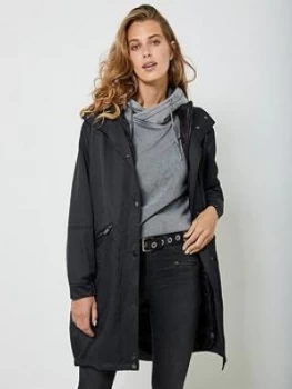 Image of Mint Velvet Padded Lined Cocoon Parka - Midnight