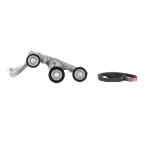 Image of GATES V-ribbed belt set MERCEDES-BENZ K025PK1765 5PK1765,T38429 Serpentine belt kit,Auxiliary belt kit,Poly V-belt kit,V-ribbed belt kit