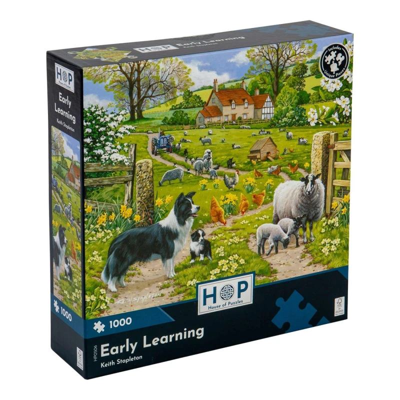 Image of The House Of Puzzles Early Learning, 1000 Piece Jigsaw Puzzle Multi unisex