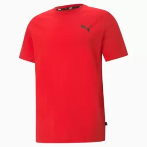 Image of PUMA Essentials Small Logo Mens T-Shirt, High Risk Red/High Risk Red, size 2X Large, Clothing