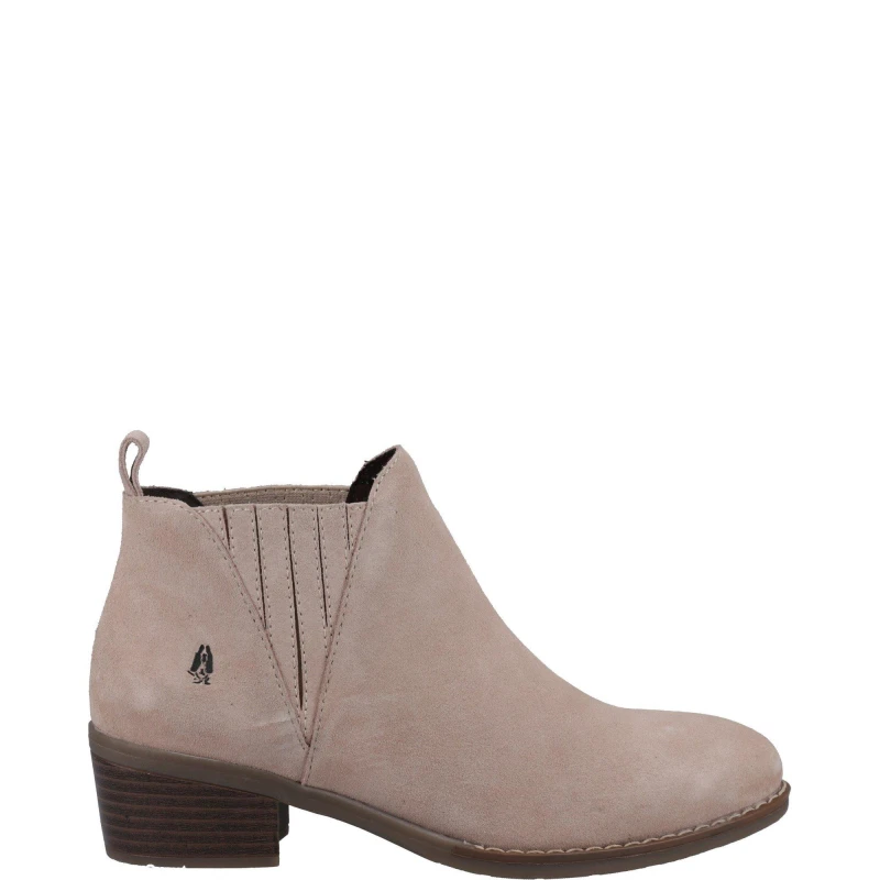Image of Hush Puppies Womens Isobel Slip On Suede Ankle Boots UK Size 3 (EU 36) Nude HUS476-NUDE-3