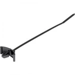 Image of Cable tie 100 mm Black Spring toggle Heat resistant HellermannT