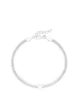 Image of Simply Silver Sterling Silver 925 Butterfly Bracelet, Silver, Women