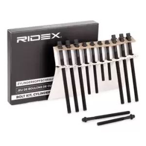 Image of RIDEX Cylinder Head Bolt Kit Male Torx 1217B0102 Bolt Kit, cylinder head BMW,3 Touring (E91),3 Limousine (E46),3 Limousine (E90),1 Schragheck (E87)