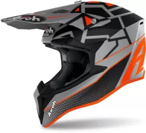 Image of Airoh Wraap Mood Motocross Helmet, orange, Size S, orange, Size S