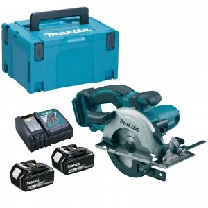 Image of Makita DSS501 18v Cordless LXT Circular Saw 136mm 2 x 4ah Li ion Charger Case