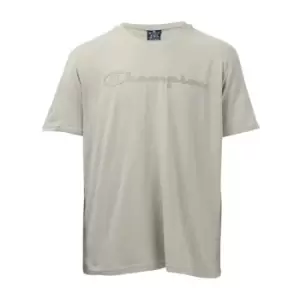 Image of Champion Logo T-Shirt Mens - Beige
