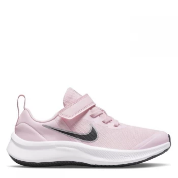Image of Nike Star Runner 3 Little Kids Shoe - Pink/Black