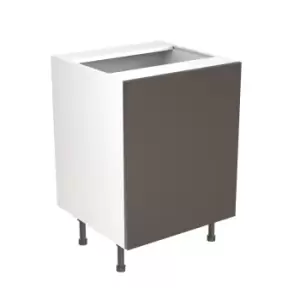 Image of KitchenKIT Slab 60cm Base Sink Unit - Gloss Graphite