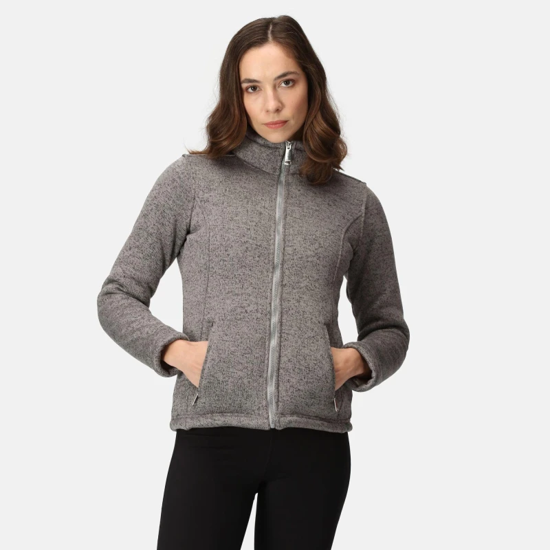 Image of Regatta 'Razia II' Full Zip Bonded Fleece Grey
