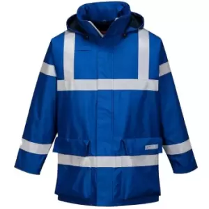 Image of Portwest S785RBRL - sz L Bizflame Rain Anti-Static FR Jacket - Royal Blue - Royal Blue