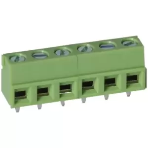 Image of TruConnect 211845 5.08mm 6 Way Low Profile Rising Clamp Terminal Block