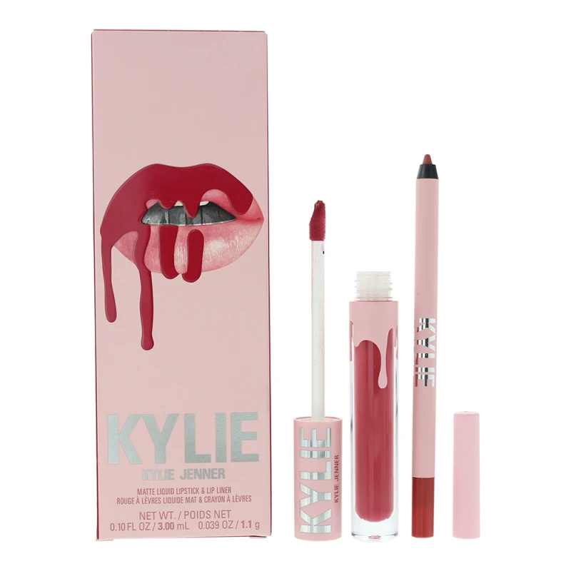 Image of Kylie By Kylie Jenner Matte Lip Kit 503 Bad Lil Thing 2 Piece Gift Set: Liquid L