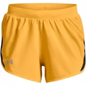 Image of Under Armour Fly By 2 Shorts Womens - Yellow