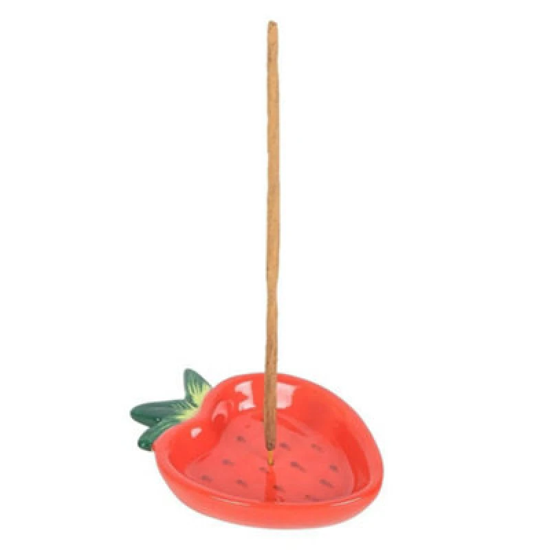 Image of Something Different Something Different Tutti Frutti Strawberry Incense Stick Holder Set (Pack of 12) in Red Red One Size Unisex 5063703598002