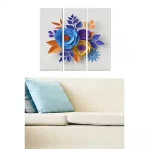 Image of MDF567481471 Multicolor Decorative MDF Painting (3 Pieces)