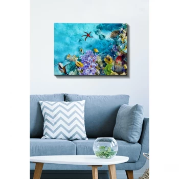 Image of Kanvas Tablo (50 x 70) - 164 Multicolor Decorative Canvas Painting