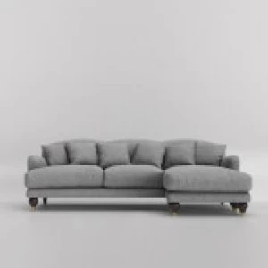 Image of Swoon Holton Smart Wool Corner Sofa - Right Hand Side - Corner Sofa - Pepper