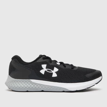 Image of Under Armour Black & White Charged Rogue 3 Trainers