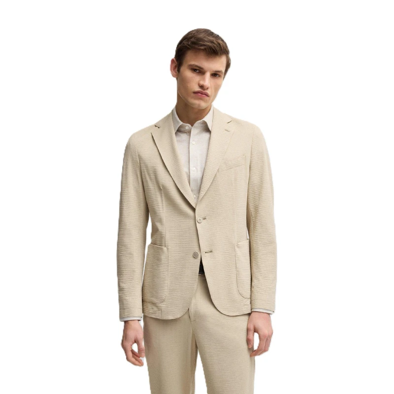 Image of Boss Mens P Hanry Junior Formal Jacket Light Beige male 36 (46)