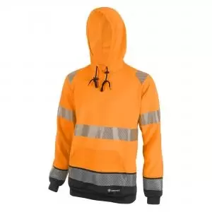 Image of Beeswift High Visibility Two Tone Hoody Orange Black XL