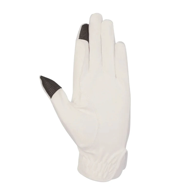Image of Coldstream Next Generation Lintlaw Summer Riding Gloves in White Size: Large White Unisex L