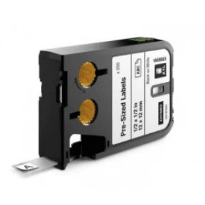 Image of Dymo 1868665 Black On White Label Tape 12mm x 12m