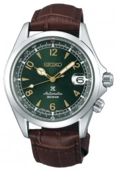 Image of Seiko Prospex Gents Mechanical Alpinist Brown Leather Watch