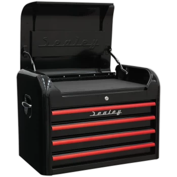 Image of Sealey Premier Retro Style 4 Drawer Tool Chest Black / Red