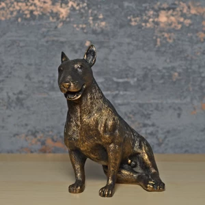 Image of Bull Terrier Bronze Effect Sculpture 13.5cm