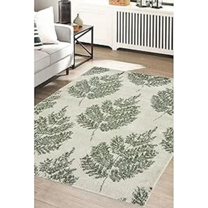Image of Melrose Chateau Soft Leaf Green Large Indoor Area Rug 160/230Cm