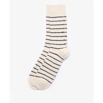Image of Barbour Texture Stripe Socks - White