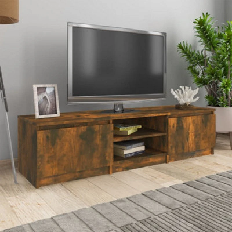 Image of VIDAXL Vidaxl - tv Cabinet Smoked Oak 140x40x35.5cm Engineered Wood 8720286975770