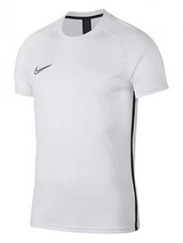 Image of Boys, Nike Junior Academy Dry T-Shirt, White, Size S (8-9 Years)