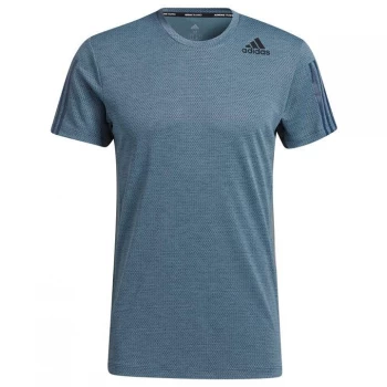 Image of adidas Heat Rdy 3S Tee - Blue Oxide