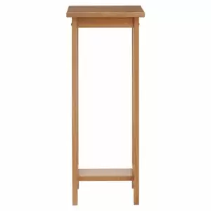 Image of Interiors By Ph Square Plant Stand Tropical Hevea Wood Natural