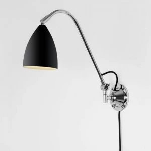 Image of 1 Light Indoor Wall Light Black, E27