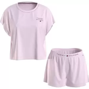 Image of Tommy Hilfiger Jersey Short Sleeve Pj Set - Pink