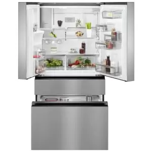 Image of AEG 9000 MultiSwitch RMB954F9VX 413L French Style Freestanding Fridge Freezer
