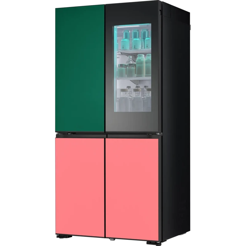 Image of LG MoodUP InstaView GMV960NNME WiFi Connected Total No Frost American Fridge Freezer - Multi Colour - E Rated