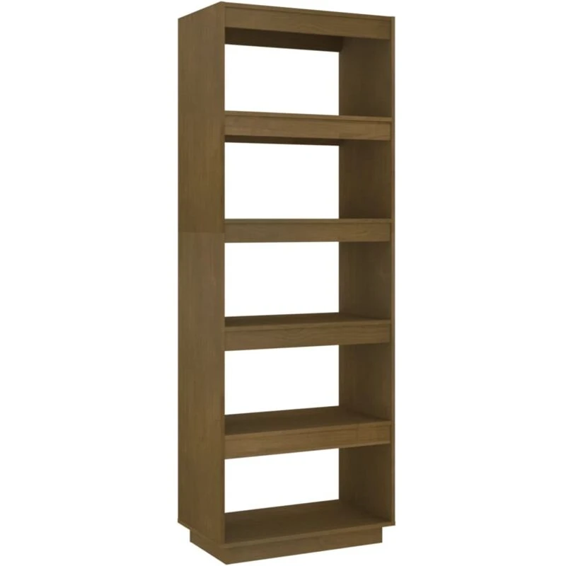 Image of VIDAXL Vidaxl - Book Cabinet/Room Divider Honey Brown 60x35x167cm Solid Pinewood 8720286816080